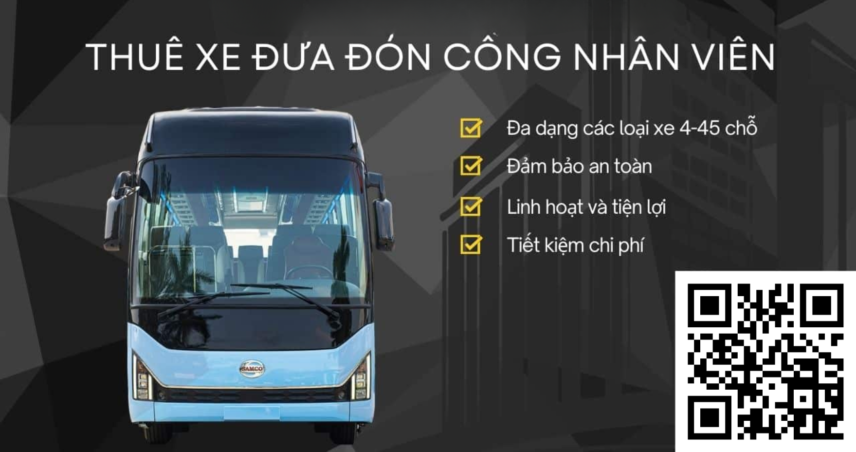 Thuê xe đưa đón công nhân viên